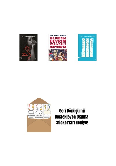 İyilik Güzellik + Biz Burada Devrim Yapıyoruz Sinyorita Cep Boy + Kıyı Kitabı + Okuma Sticker'ları