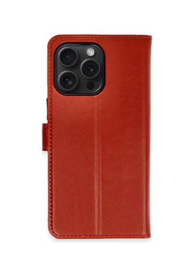 Apple  Uyumlu  iPhone 15 Pro Max Kılıf Trend S Plus Kapaklı Kılıf Kırmızı