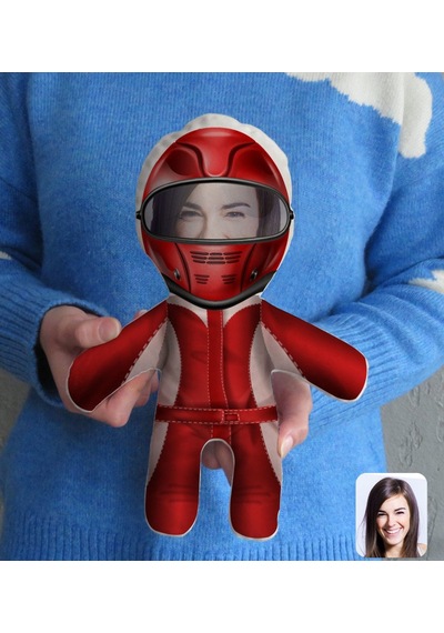 Bk Gift Kişiye Özel Fotoğraflı Motorcu Bebek Yastık Çok Renkli