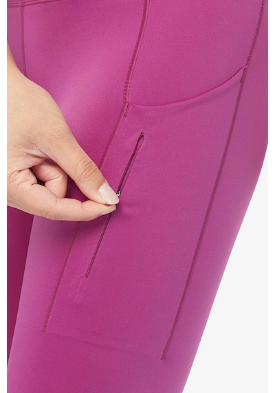 Nike Go Firm Support High Rise Full Length Kadın 6 Cepli Lazer Kesim Antreman Taytı Fuşya
