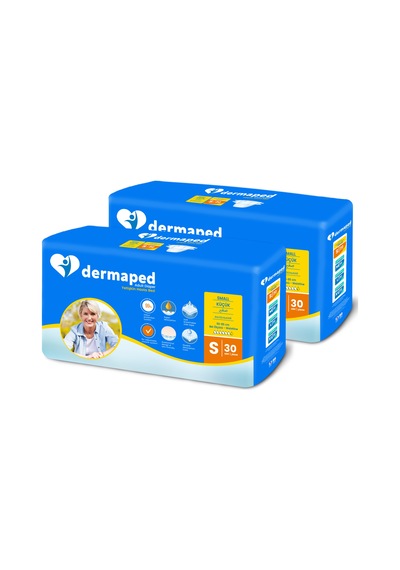 Dermaped Yetişkin Hasta Bezi Bel Bantlı S Beden 2 x 30 Adet