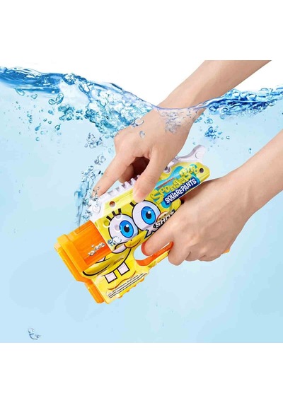 X-shot Jr. Sünger Bob Kare Pantolon Fast-fill Su Tabancası - Patrick Ve Spongebob Serisi Çok Renkli
