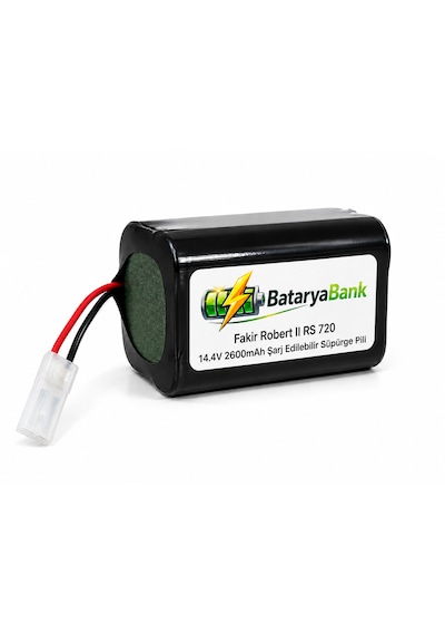 Bataryabank Fakir Robert II RS 720 Uyumlu Şarj Edilebilir Süpürge Pili 14.4v 2600mah Li-ion Batarya