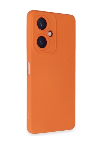 Magicool Vivo Y27 Kılıf Nano İçi Kadife Silikon - Turuncu