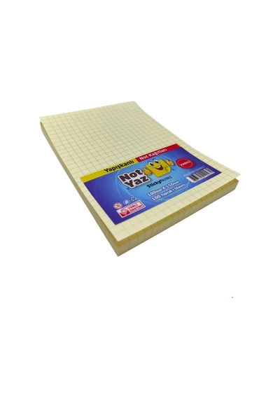 Notyaz Yapışkanlı Bloknot 150 100mm Kare Baskılı 80 Yaprak Çok Renkli