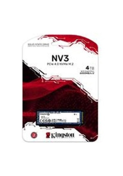 Kingston 4tb Nv3 Snv3s-4000g 6000-5000mb-s Pcı-express 4.0 M.2 2280 Ssd Disk