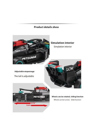 Teknik Mercedes Yarış Arabası F1 Lego Araba Yapı Blok Oyuncak Araba - 237 Parça Teknik Mercedes Yarış Arabası F1 Lego Araba Yapı Blok Oyuncak Araba - 237 Parça