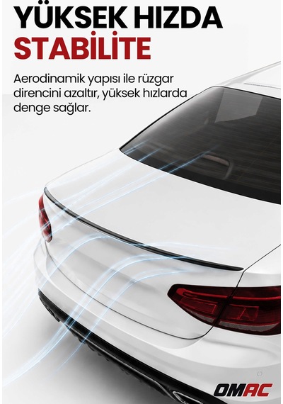 Opel Astra J 2010-2015 Arası Uyumlu Araca Özel Bagaj Spoileri Piano Siyah 1 Parça