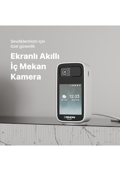 Xenon Smart Ev Kamerası Ekranlı 2560p 4mp Mobil Kontrol Wifi 360 Hareket Takip Bebek Kamerası 2&apos Li Set