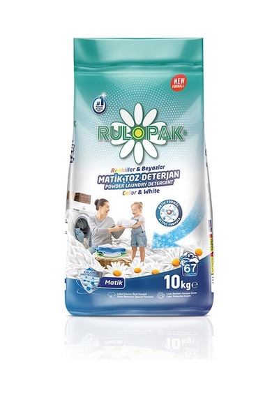 Rulopak Elde Yıkama Renkli Ve Beyazlar İçin Toz Çamaşır Deterjanı 10 Kg