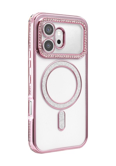 Newface Huawei Honor 600 Joke Simli Magneticsafe Kılıf Pembe