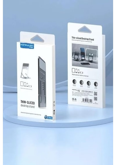 Coverzone Thin-sliced Ent İnce Katlanabilir Masaüstü Telefon Standı, Evrensel Mobil Cihaz Desteği, Kaymaz Ve Dengeli Yapı, Taşınabilir, Gelişmiş Mühendislik Plastik Üretim Konfulon Cm25