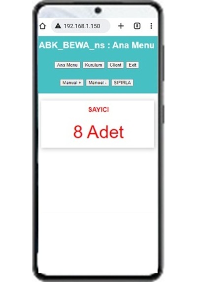 Bewa_Ns 5400 Wi-Fi Erişimli Kablosuz Tek Ekranlı Çuval Sayıcı