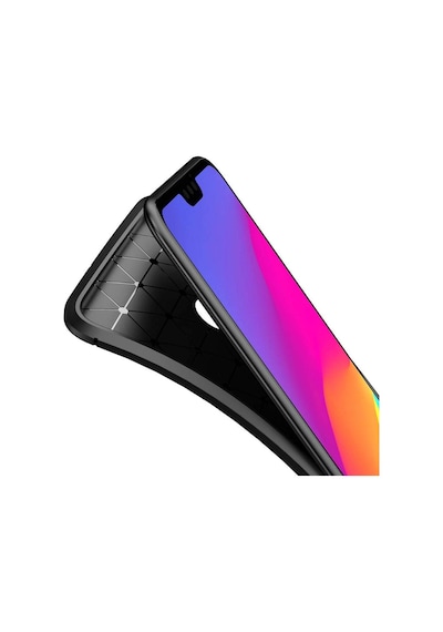 Huawei Honor 8X Kilif Karbon Tasarim Negro Silikon Kapak 405786540