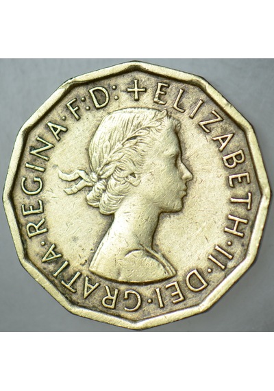 Birleşik Krallık 3 Pence 1962 Kraliçe Iı. Elizabeth 21 Mm İngiltere.