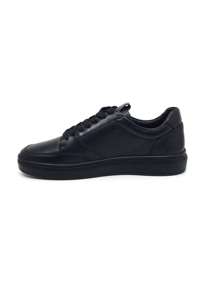 Lisans Shoes %100 Deri Ortopedik Erkek Yazlık Rahat Sneaker Spor Ayakkabı 40-44 Siyah
