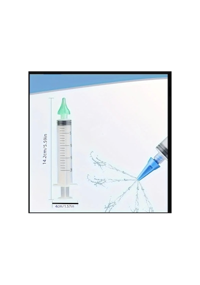 Sıno 3 Delikli Kulak Temizleme Şırınga Kiti, 20ml Manuel Kulak Kiri Temizleme Aracı
