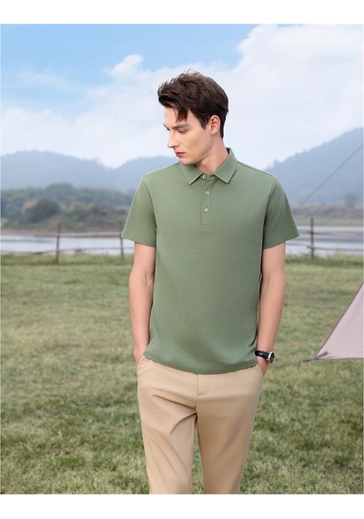 New Performance Premium Polo T-shirt %72,8 Pamuk %27,2 Polyester Yeşil