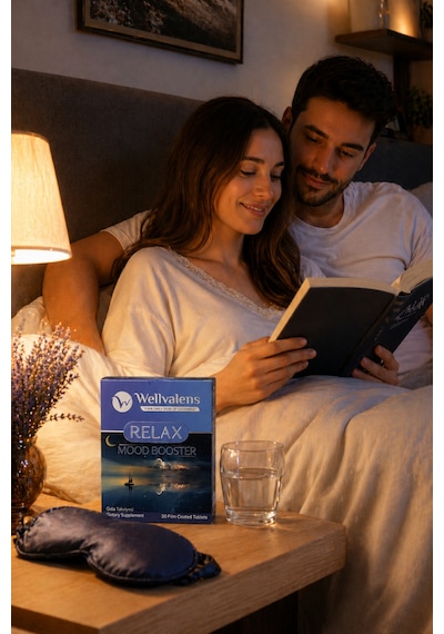 Wellvalens Relax Alıç Passiflora Valerian Bitkisel Gıda Takviyesi 30 Tablet