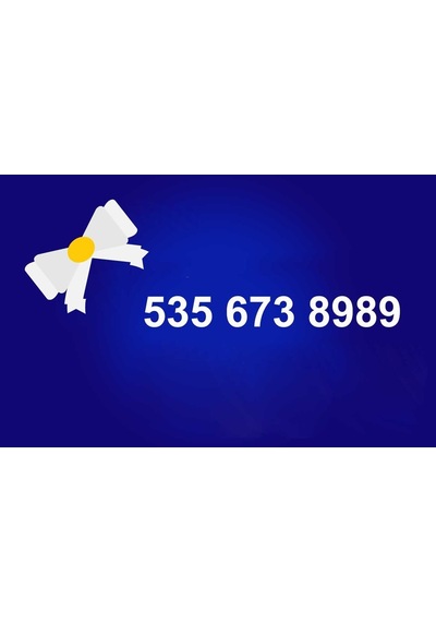 Daha Önce Hiç Kullanılmamış Turkcell 535'Li Numara 535 673 8989