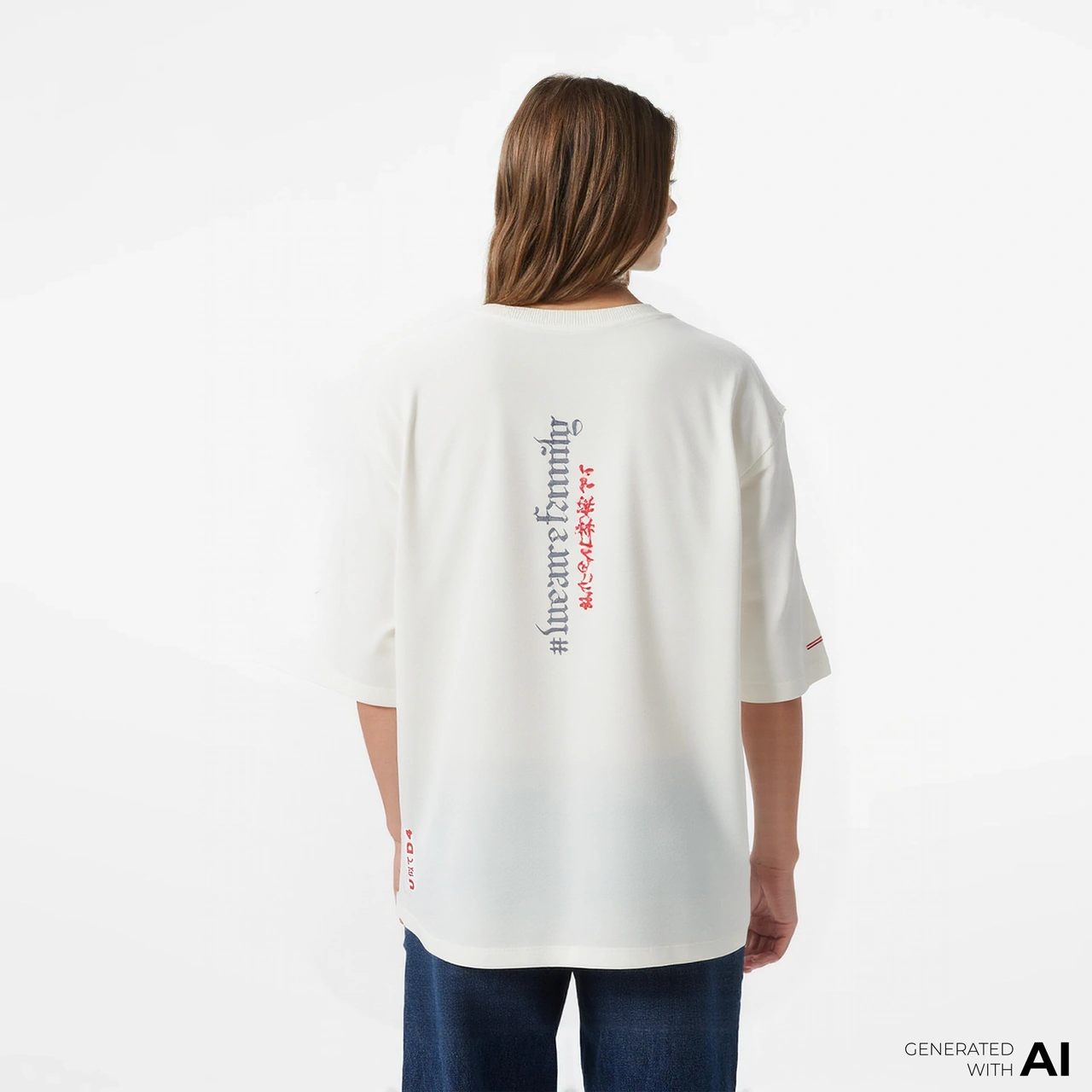 United4 Unıted4 X Monkey Project We Are Family Unisex Beyaz T-shirt U4xmpt2 Beyaz