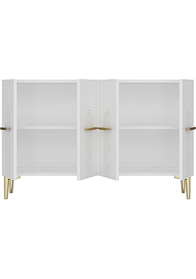 Ka1215bg İda Konsol Ve Tv Sehpası Beyaz-gold 120cm