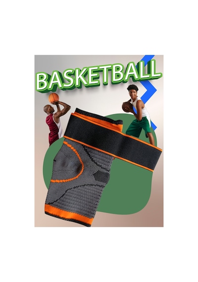 Yıwu Sporcu Dizliği Elastik, Kemer Destekli, Voleybol, Fitness, Basketbol, Unisex Dizlik L