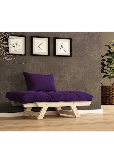 Woodesk Adalar Masif Natural-mor Renk Berjer Cpt8147-140 Mor
