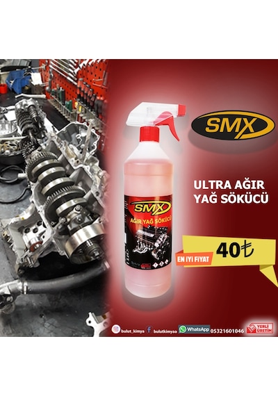 Smx Ultra Ağır Yağ Çözücü Spreyi 1 Lt-M.Fiber Bez Smx Ultra Ağır Yağ Çözücü Spreyi 1 Lt-M.Fiber Bez