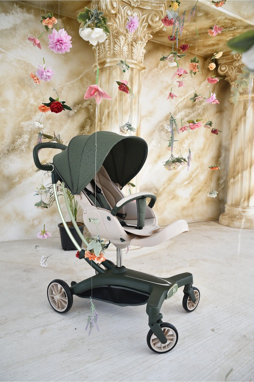 Premıum Bebek Arabası Ebr-750 Zeytin Yeşili