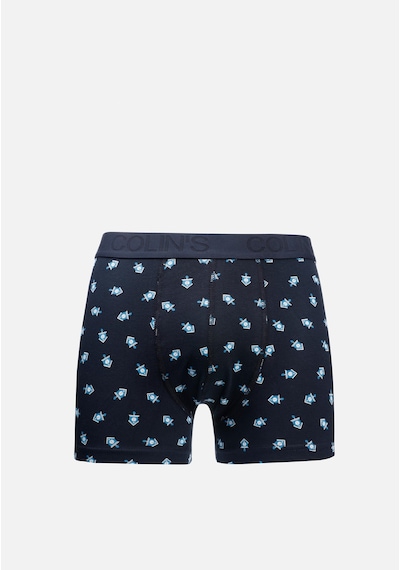 Colin's Colins Modern Fit Baskılı Erkek Lacivert Boxer Cl1067078 Q1.v1 Nav Lacivert
