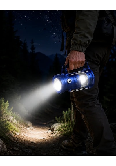 Astraltech Usb Şarjlı Çok Fonksiyonlu Kamp Feneri Dayanıklı Ve Taşınabilir Çok Renkli
