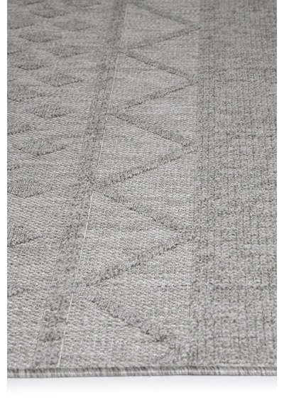 Seyran Loopy 620 Gri Halı Ince Mutfak Kilim Salon Kesme Halı Yolluk Gri