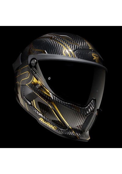 Ruroc At4.0 Track Titan Gold Kapalı Kask Siyah - Altın