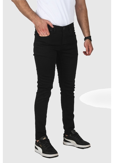 Deepsea Erkek Siyah Skinny Kesim Kot Jean Pantolon 2004157 Siyah