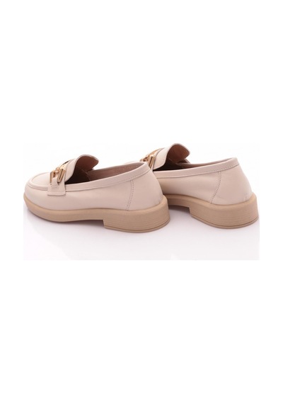 Dgn 2121-yz Kadin Loafer Ayakkabi Ekru