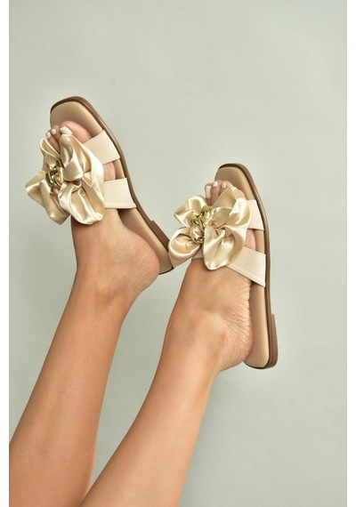 Fox Shoes U676172504 Ten Kumaş Kadın Terlik Ten-kumaş