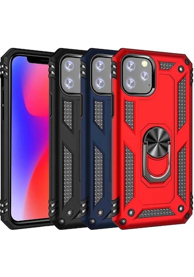 Apple Uyumlu iPhone 11 Pro Kılıf Panzer Ring Tam Koruma Arka Kapak