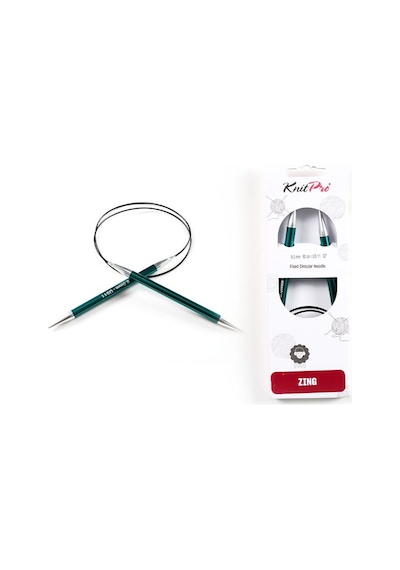 Knitpro Zing Sabit Misinalı Şiş 80cm 8.00mm 47136