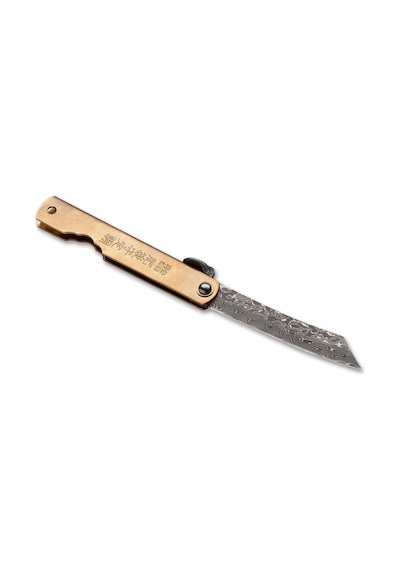 Higo Hoseki Damascus Kamp Çakı Kemik