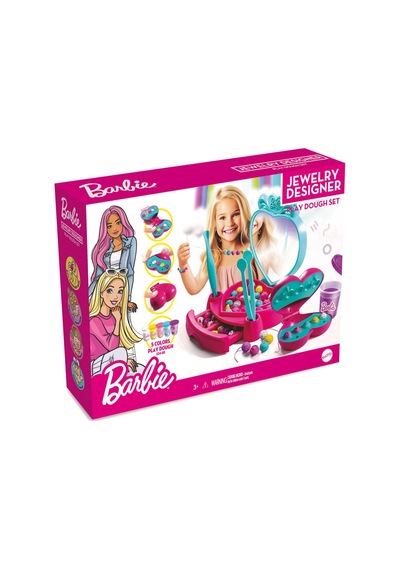 Barbie Takı Tasarla Hamur Seti 280 G - 6 Adet Tarı Çok  Renkli