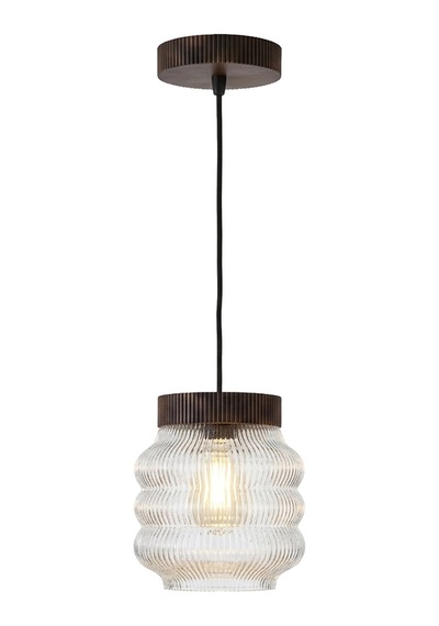 Fibrika Store-aura Modern Çizgili Sarkıt Lamba - Dekoratif Ambiyans Aydınlatma Beyaz