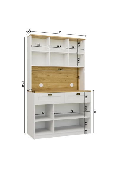 Vionna Kahve Köşesi - Cam Kapaklı, Led Aydınlatmalı, Çok Amaçlı Modern Mutfak Dolabı 120cm Beyaz Vionna Kahve Köşesi - Cam Kapaklı, Led Aydınlatmalı, Çok Amaçlı Modern Mutfak Dolabı 120cm Beyaz