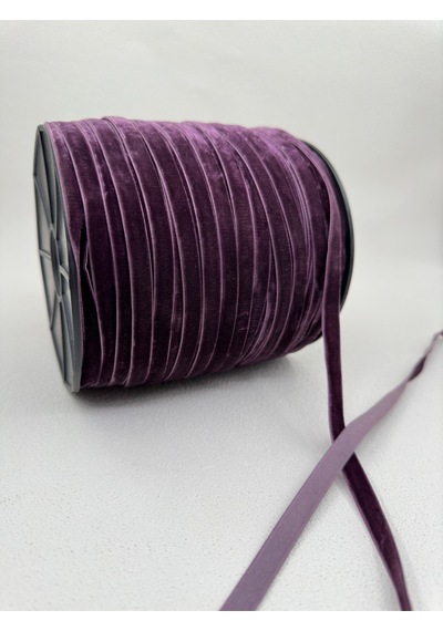 Paşateks- 1 Cm Düz Kadife-5 Metre -k.vişne Çürüğü