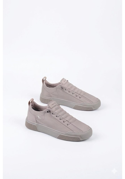 Fort Noka Champ Rahat Memory Foam İç Taban Keten Sneaker Erkek Ayakkabı Bej