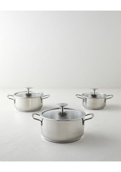 English Home Siena Çelik Mini Tencere 16x8 Cm Silver Silver