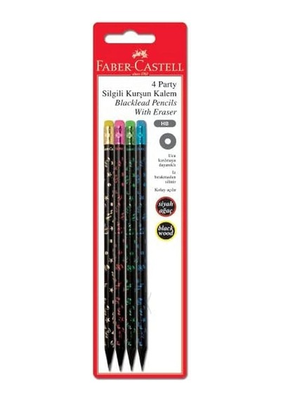 Faber-castell Blister Kurşun Kalem 4'lü, Party Genel