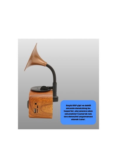 Retro Tasarımlı Mini Bluetooth Hoparlör Ve Fm Radyo Çoklu Medya Yeni Nesil - Hs08372534-3782 Renkli
