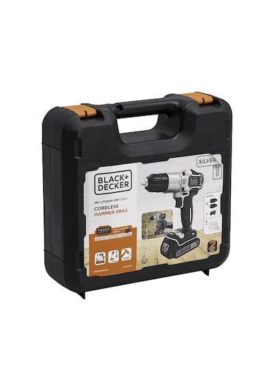 Black+Decker Silver Seri BDCHD18SC2K-QW 1.5AH Çift Akülü Vidalama