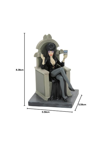 Elvira Mistress Of The Dark Village Aksesuarları İmzalı İmzalar Heykelcik, 8,8 Cm, Çok Renkli